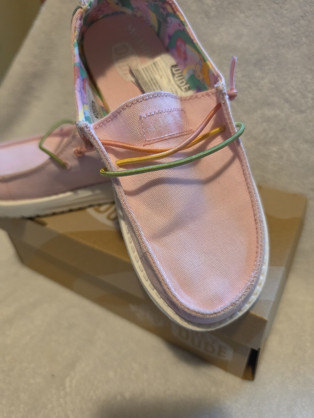 Hey Dude Kids Pink Canvas Slip-On Shoes